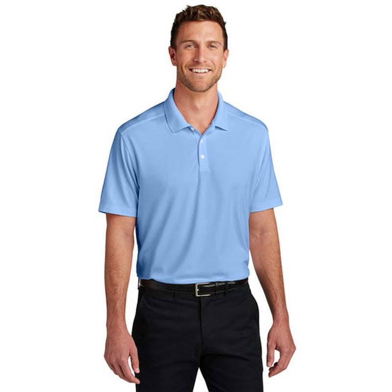 NEW CAPELLA Port Authority® City Stretch Flat Knit Polo - Swiss Blue