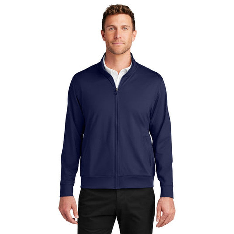 CAPELLA Port Authority® C-FREE® Double Knit Full-Zip - True Navy