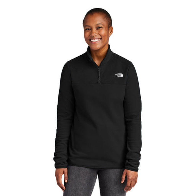 NEW The North Face Ladies Glacier 1/4-Zip Fleece - TNF Black