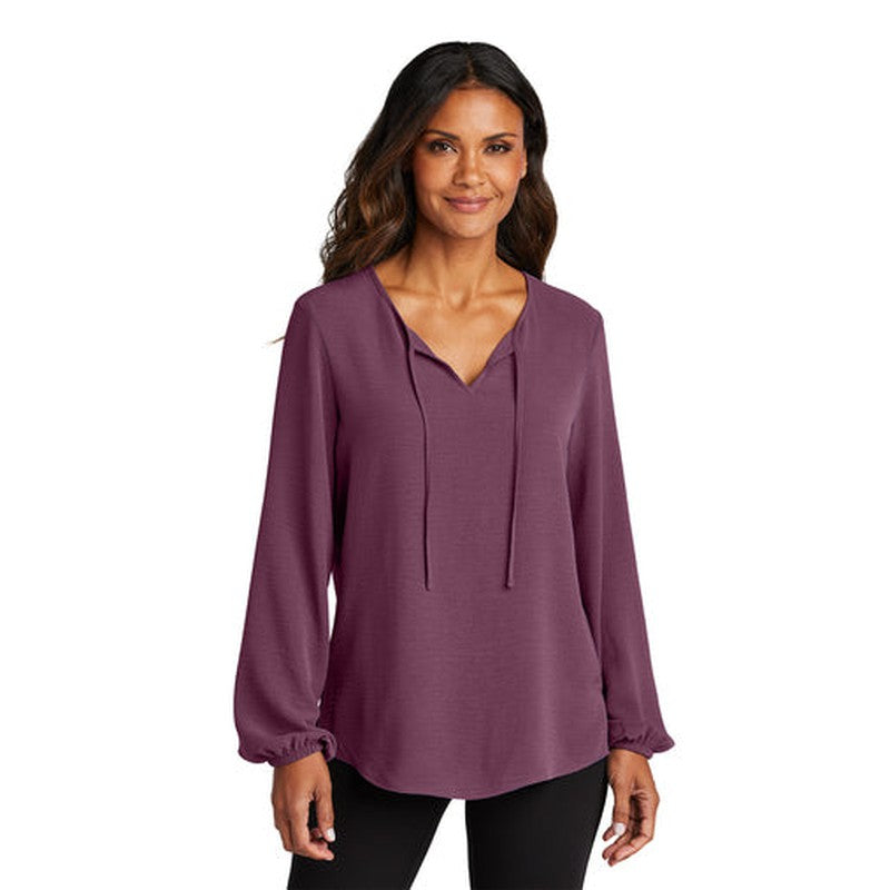 NEW CAPELLA Port Authority® Ladies Textured Crepe Blouse