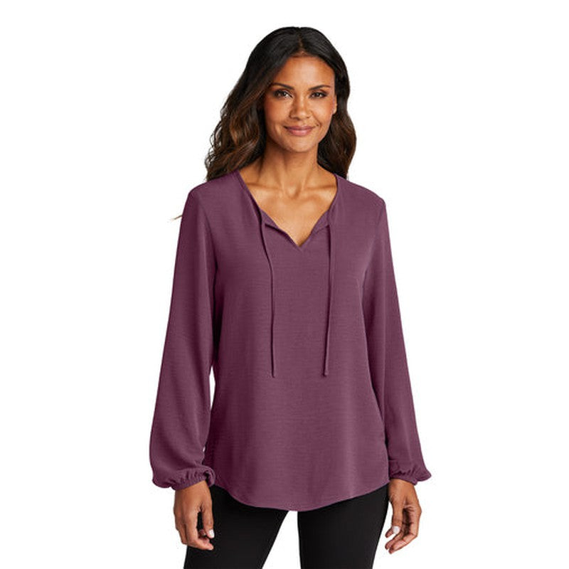 CAPELLA Port Authority® Ladies Textured Crepe Blouse