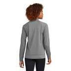 CAPELLA Sport-Tek® Ladies Sport-Wick® Stretch Full-Zip Cadet Jacket - Charcoal Grey Heather