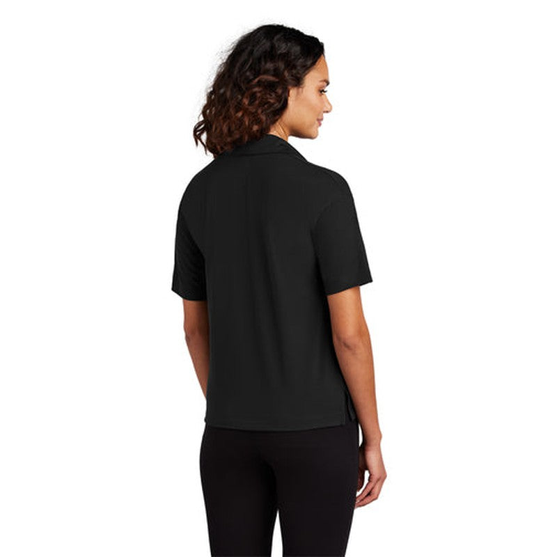 NEW CAPELLA ALUMNI - Mercer+Mettle® Women’s Stretch Jersey Polo - Deep Black