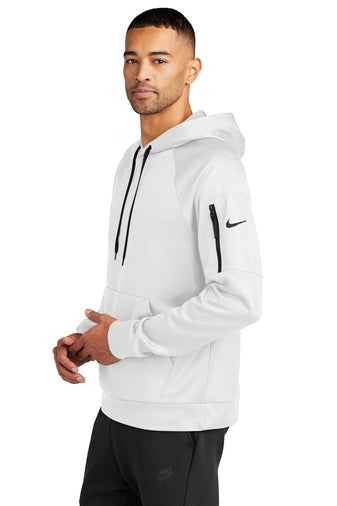 NEW Nike Therma-FIT Pocket Pullover Fleece Hoodie - White