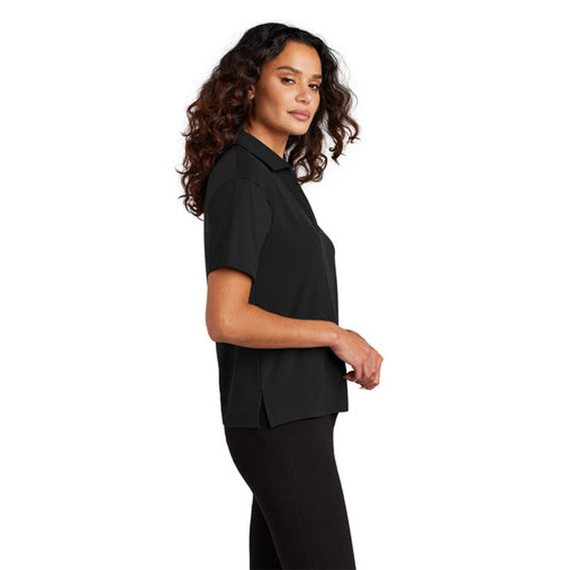 NEW CAPELLA ALUMNI - Mercer+Mettle® Women’s Stretch Jersey Polo - Deep Black