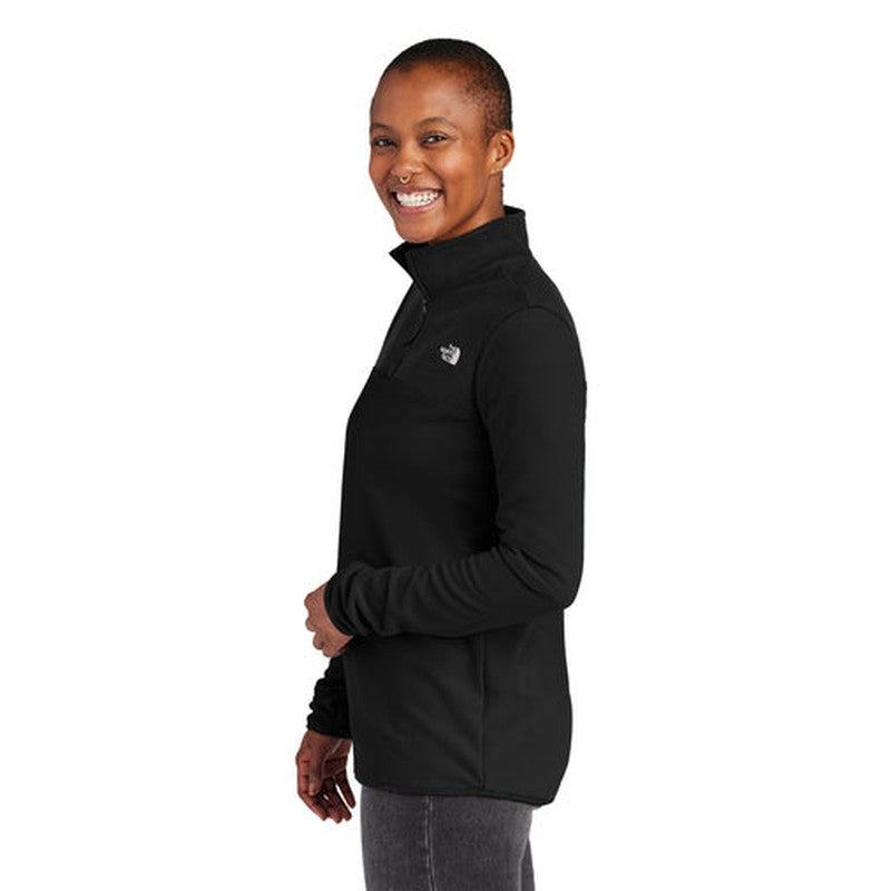 NEW The North Face Ladies Glacier 1/4-Zip Fleece - TNF Black