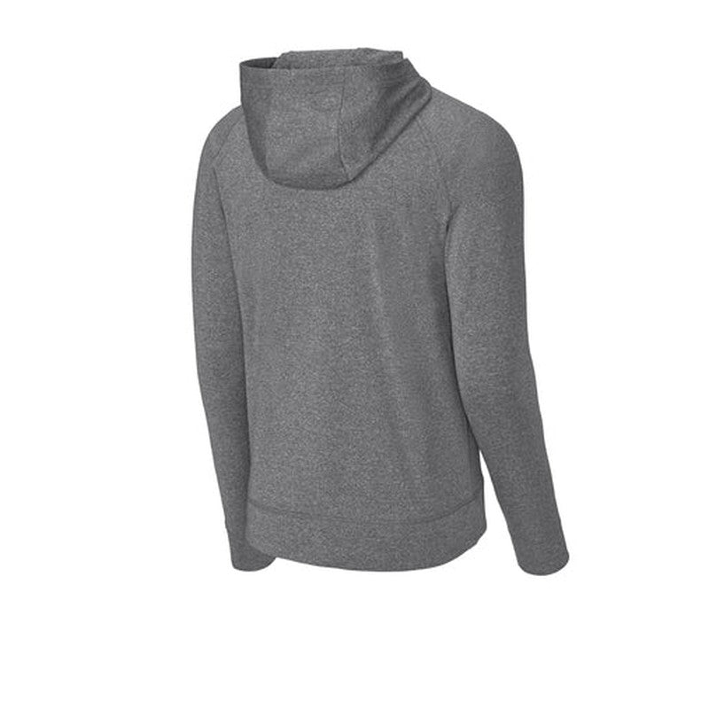 NEW CAPELLA Sport-Tek® Sport-Wick® Stretch 1/2-Zip Hoodie - Charcoal Grey Heather