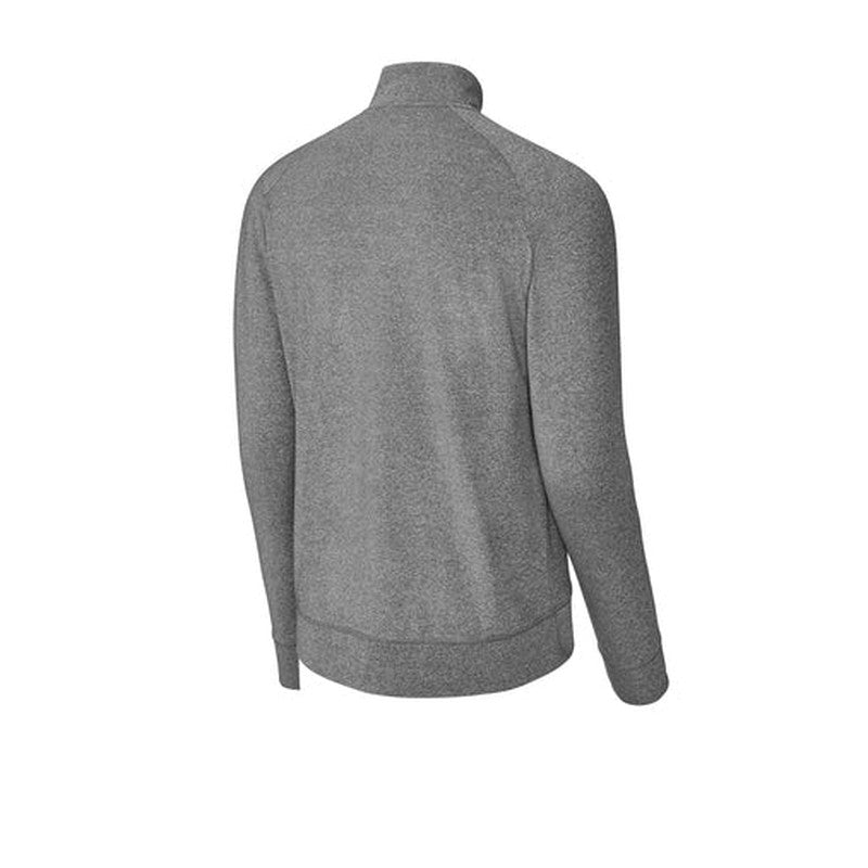 CAPELLA Sport-Tek® Sport-Wick® Stretch Full-Zip Cadet Jacket - Charcoal Grey Heather
