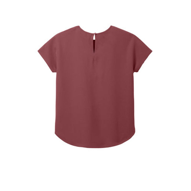 CAPELLA Mercer+Mettle™ Women's Stretch Crepe Crew - Rosewood