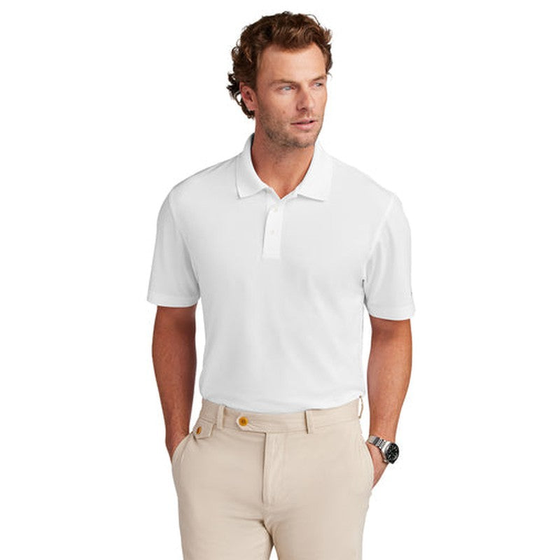 CAPELLA Brooks Brothers® Mesh Pique Performance Polo - White