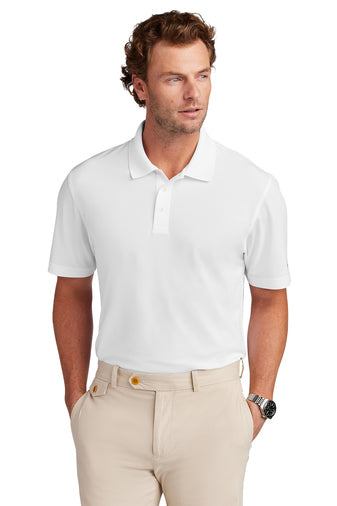 NEW Brooks Brothers® Mesh Pique Performance Polo - White