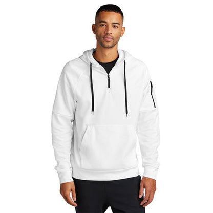 CAPELLA Nike Therma-FIT Pocket 1/4-Zip Fleece Hoodie - White