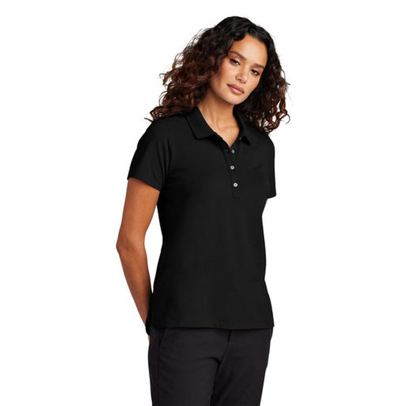 NEW CAPELLA Mercer+Mettle™ Women’s Stretch Pique Polo - Deep Black