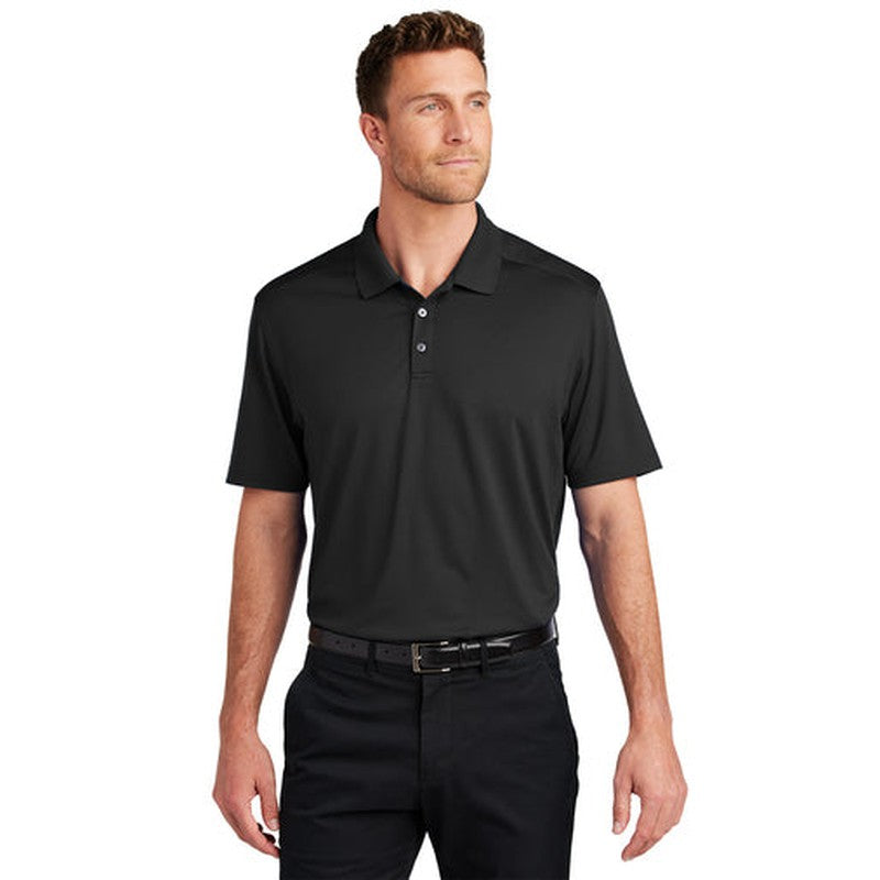 CAPELLA Port Authority® City Stretch Flat Knit Polo - Black