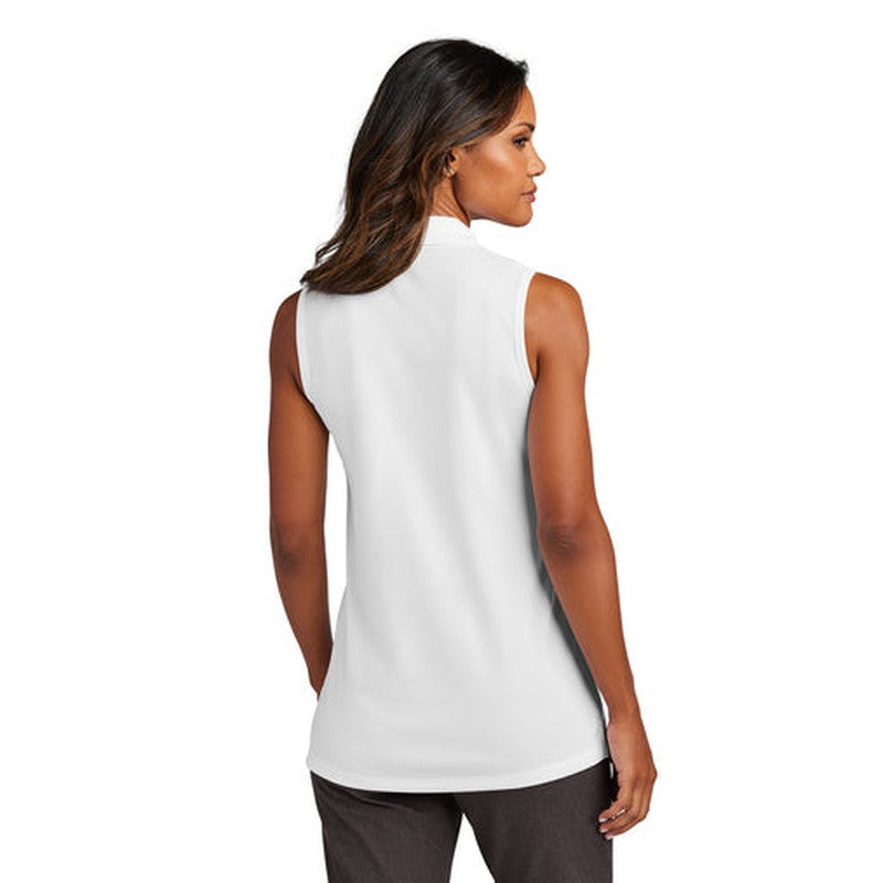 NEW CAPELLA ALUMNI - Port Authority® Ladies Dry Zone® UV Micro-Mesh Sleeveless Polo - White