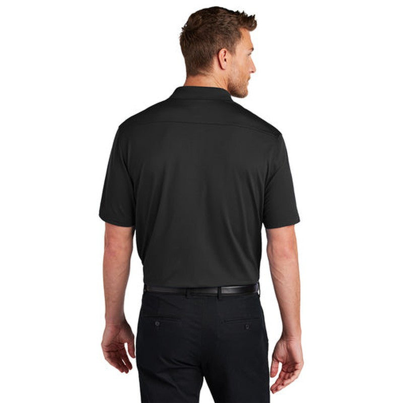 CAPELLA Port Authority® City Stretch Flat Knit Polo - Black