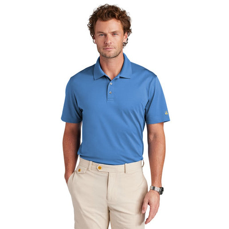 NEW Brooks Brothers® Mesh Pique Performance Polo - Charter Blue