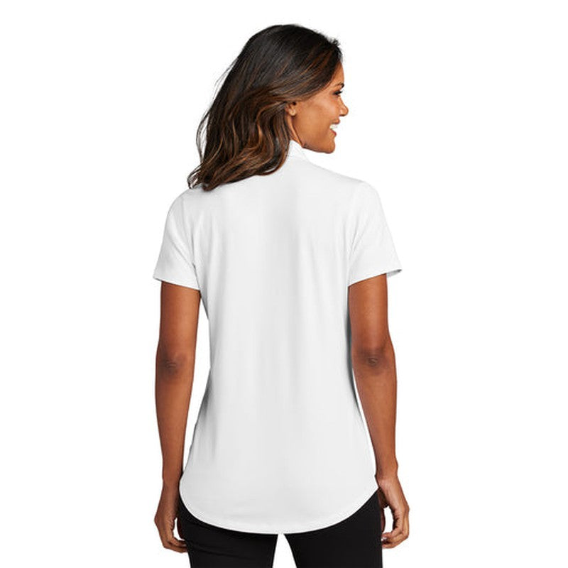 NEW CAPELLA Port Authority® Ladies City Stretch Polo - White