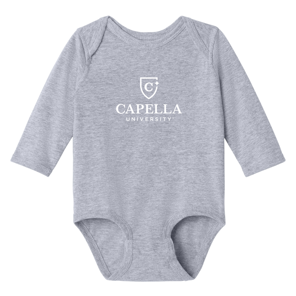 CAPELLA Rabbit Skins™ Infant Long Sleeve Jersey Bodysuit - Grey