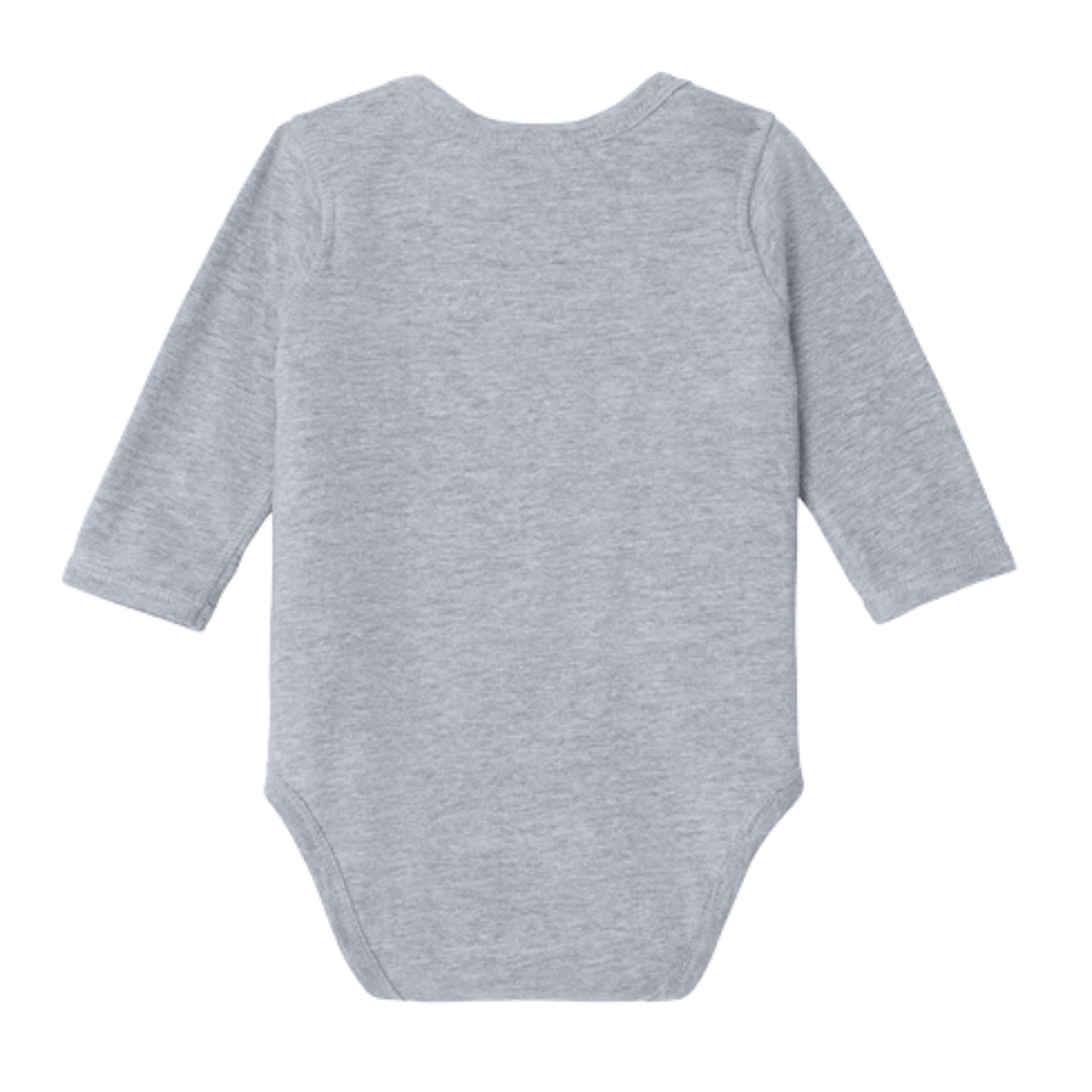 CAPELLA Rabbit Skins™ Infant Long Sleeve Jersey Bodysuit - Grey