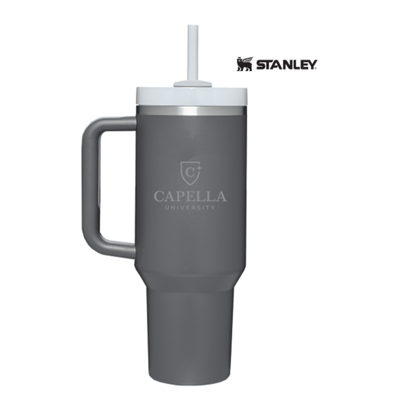 NEW CAPELLA Stanley Quencher H2.O FlowState™ Tumbler 40 oz - CHARCOAL