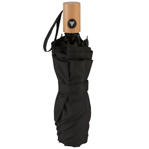 CAPELLA 42" Recycled Folding Auto Open Umbrella-BLACK