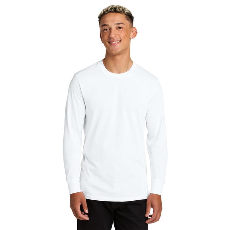 NEW Capella Allmade® Unisex Long Sleeve Organic Cotton Tee - Bright White
