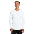 NEW Capella Allmade® Unisex Long Sleeve Organic Cotton Tee - Bright White
