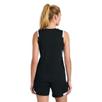 NEW CAPELLA -  Sport-Tek® Women’s Club Sleeveless V-Neck - Black/White