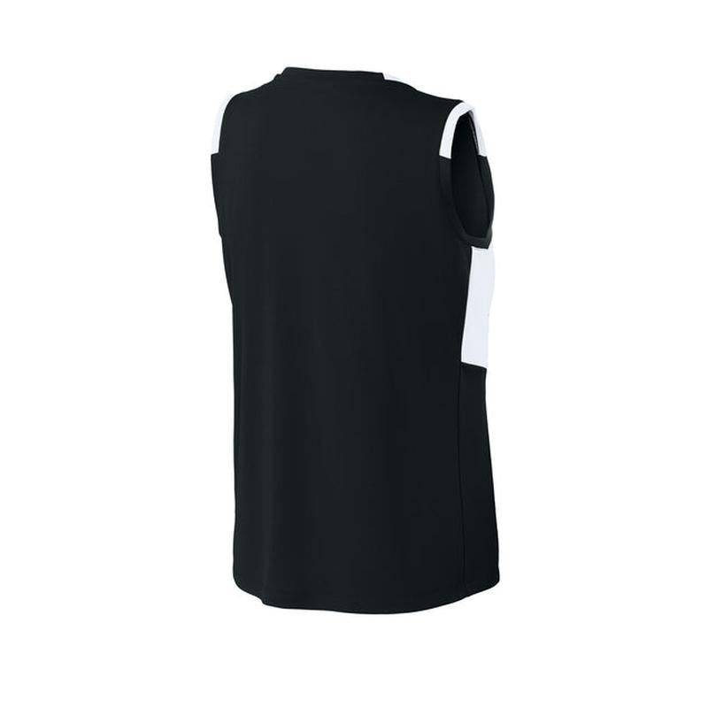 NEW CAPELLA -  Sport-Tek® Women’s Club Sleeveless V-Neck - Black/White