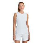NEW CAPELLA -  Sport-Tek® Women’s Club Sleeveless V-Neck - White/White