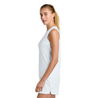 NEW CAPELLA -  Sport-Tek® Women’s Club Sleeveless V-Neck - White/White