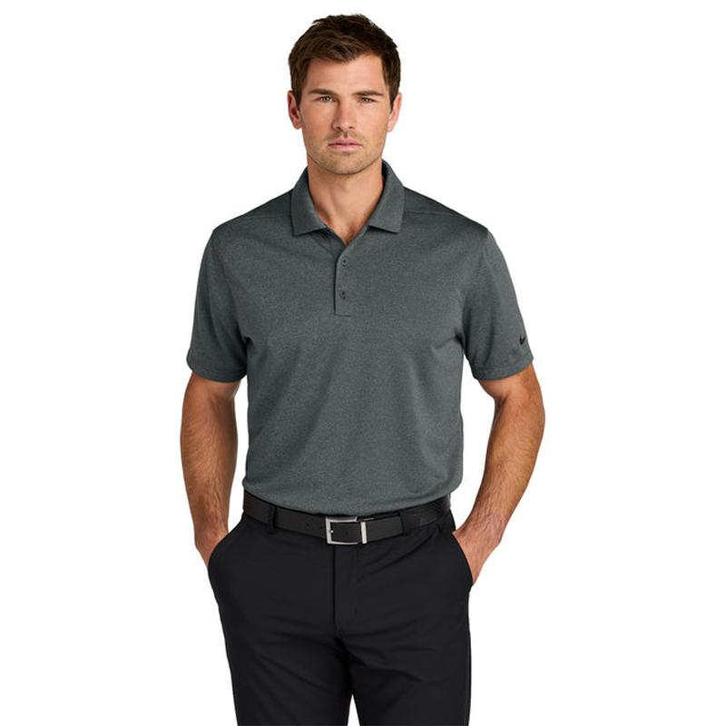 NEW CAPELLA - Nike Dri-FIT Smooth Heather Polo - Anthracite Heather