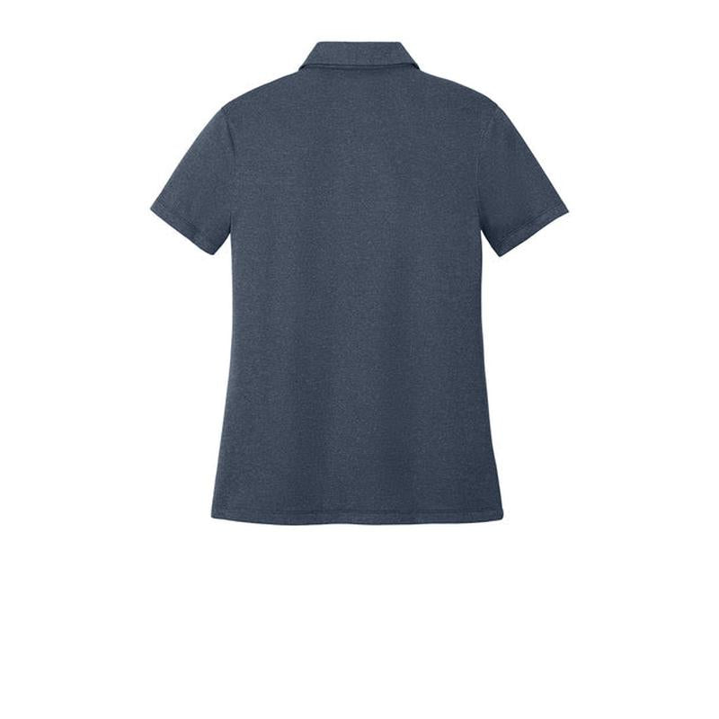 NEW CAPELLA Nike Women’s Dri-FIT Smooth Heather Polo - Navy Heather