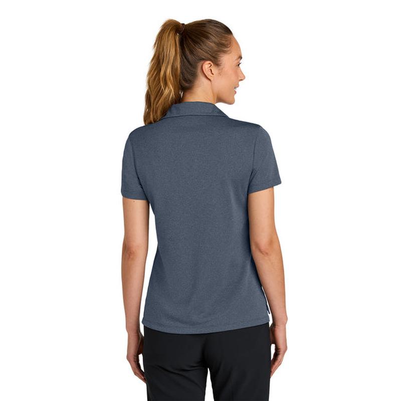 NEW CAPELLA Nike Women’s Dri-FIT Smooth Heather Polo - Navy Heather
