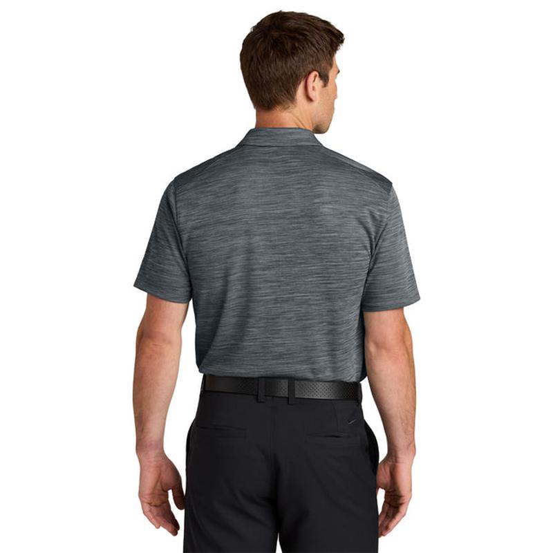NEW CAPELLA Nike Dri-FIT Striated Polo - Dark Grey