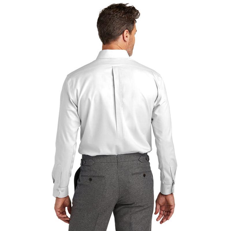 NEW Capella Brooks Brothers® Tall Wrinkle-Free Stretch Nailhead Shirt - White
