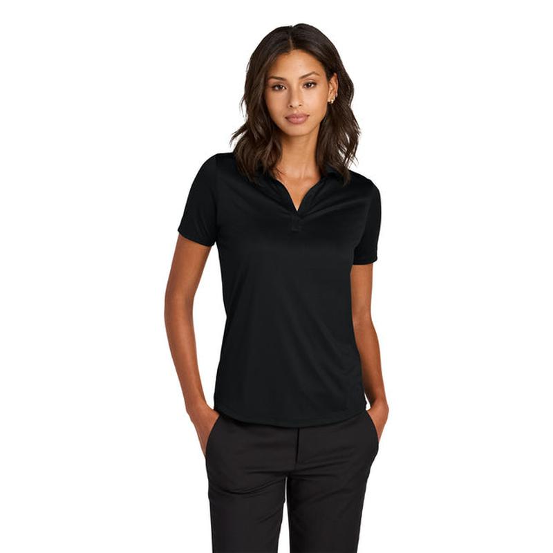 NEW CAPELLA Mercer+Mettle® Women’s Recharge Jersey Polo - Deep Black