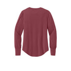 NEW CAPELLA Mercer+Mettle® Women’s Stretch Jersey Long Sleeve Blouson Top - Rosewood