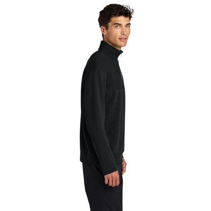 NEW CAPELLA Mercer+Mettle® Linear Texture 1/4-Zip - Deep Black