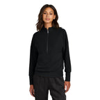 NEW CAPELLA - Mercer+Mettle® Women’s Linear Texture 1/4-Zip - Deep Black