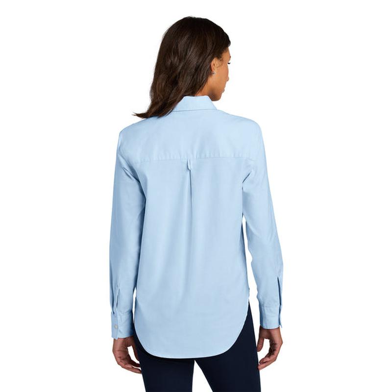 NEW Capella Mercer+Mettle® Women’s Long Sleeve Modern Oxford Shirt - Light Blue
