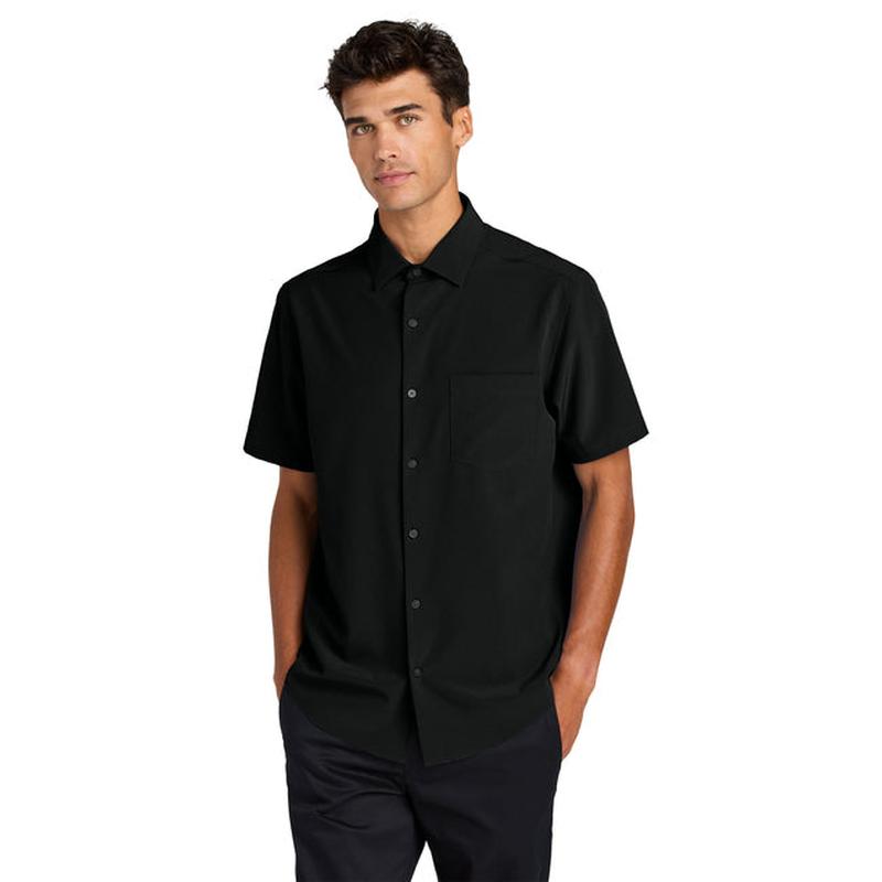 NEW Capella Mercer+Mettle® Short Sleeve UV Capital Tech Shirt - Deep Black