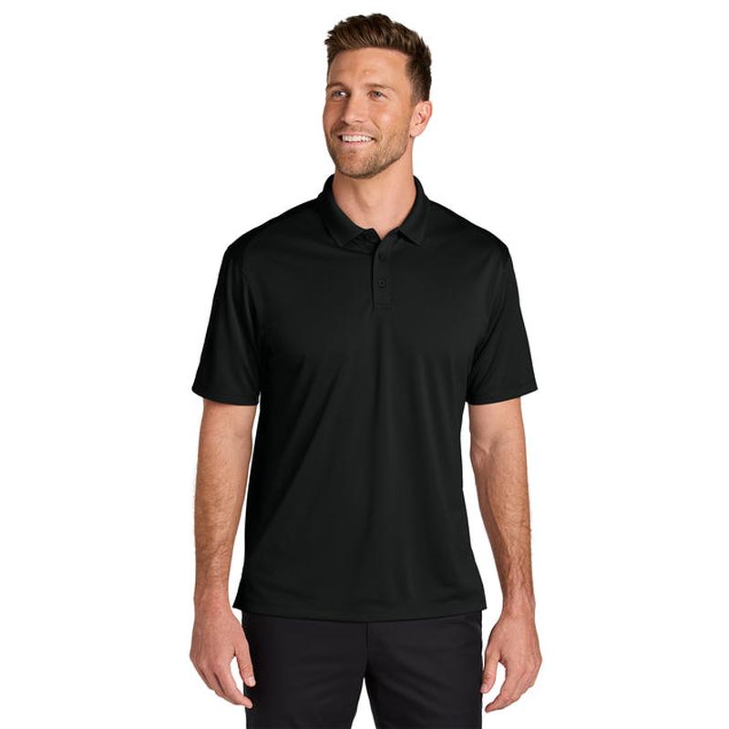 NEW Capella Port Authority® Wearever Performance Pique Polo - Deep Black