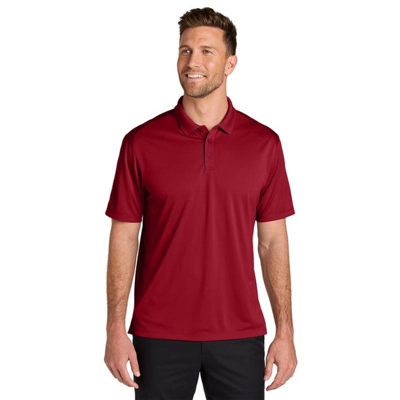 NEW Capella Port Authority® Wearever Performance Pique Polo - Rich Red