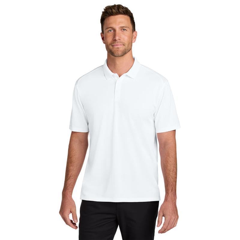 NEW Capella Port Authority® Wearever Performance Pique Polo - White