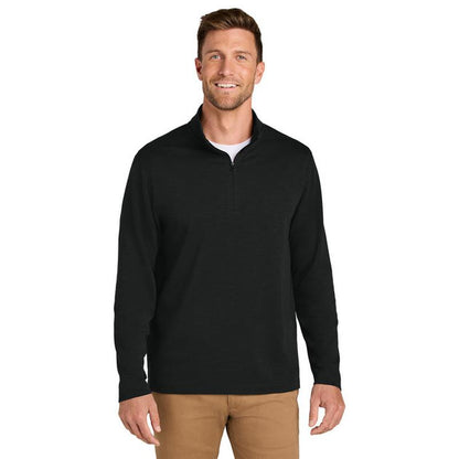 NEW CAPELLA Port Authority® Breakwater 1/4-Zip Pullover - Deep Black