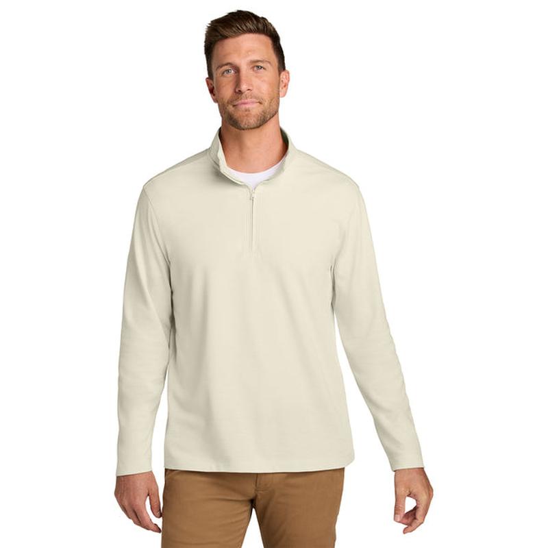 NEW CAPELLA Port Authority® Breakwater 1/4-Zip Pullover - Parchment