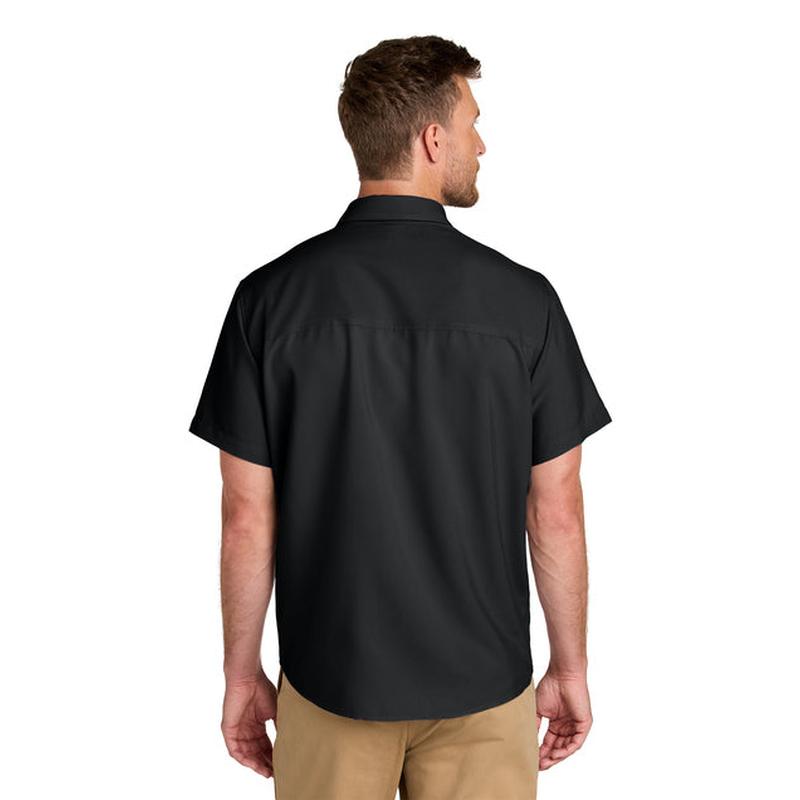 NEW Capella Port Authority® Short Sleeve UV Dockside Shirt - Deep Black