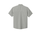 NEW Capella Port Authority® Short Sleeve UV Dockside Shirt - Gusty Grey